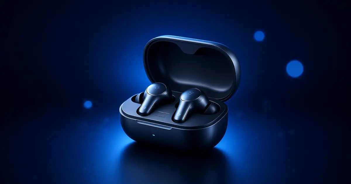 Wireless earbuds rest in an open dark case 4RaBet App.
