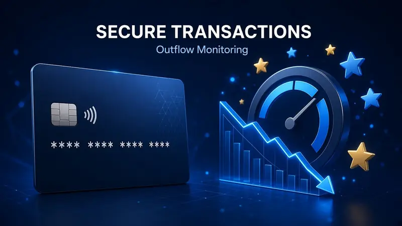 A dark bank card beside a sparkline, stars, and a gauge 4RaBet Withdrawal.